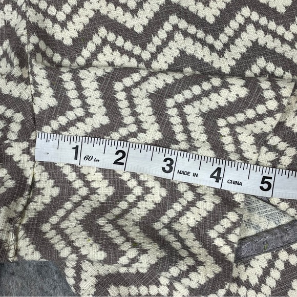 Anthropolgie Cartonnier Melisma Chevron High Rise Beige Classic Shorts - Sz 8 - Picture 11 of 11